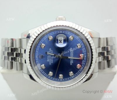 New Copy Rolex Datejust Jubilee Bracelet Stainless Steel Blue Dial 40mm